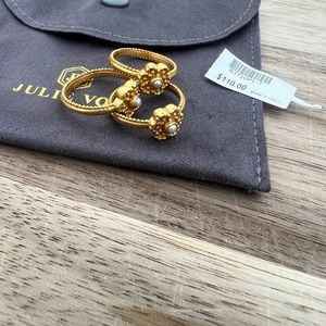 Julie Vos size 7 Collette Ring Trio